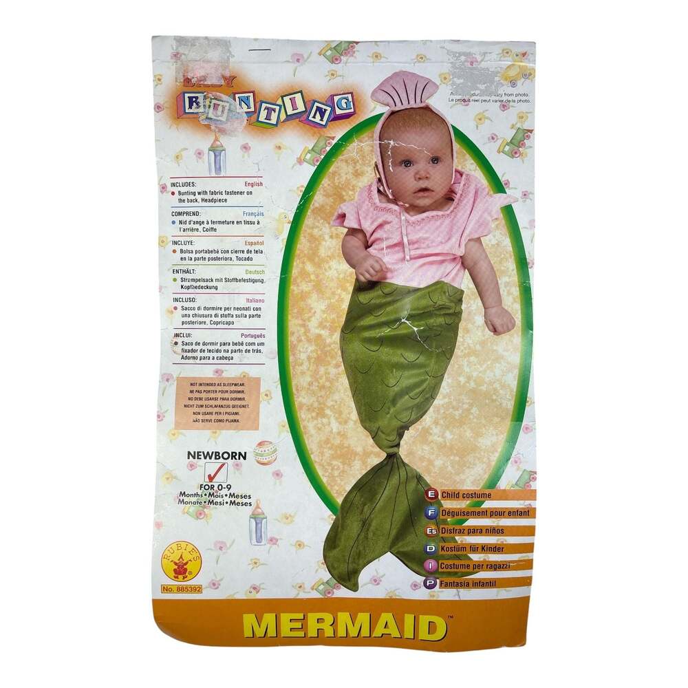 Rubie's Mermaid Baby Infant Size Newborn 0-6 Months Halloween Costume - Picture 2 of 4